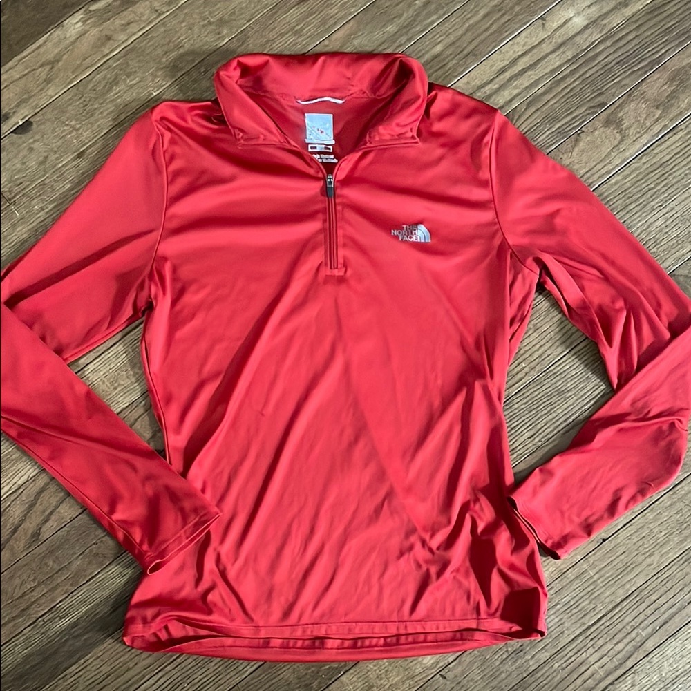 The North Face Red Quarter-Zip Pullover